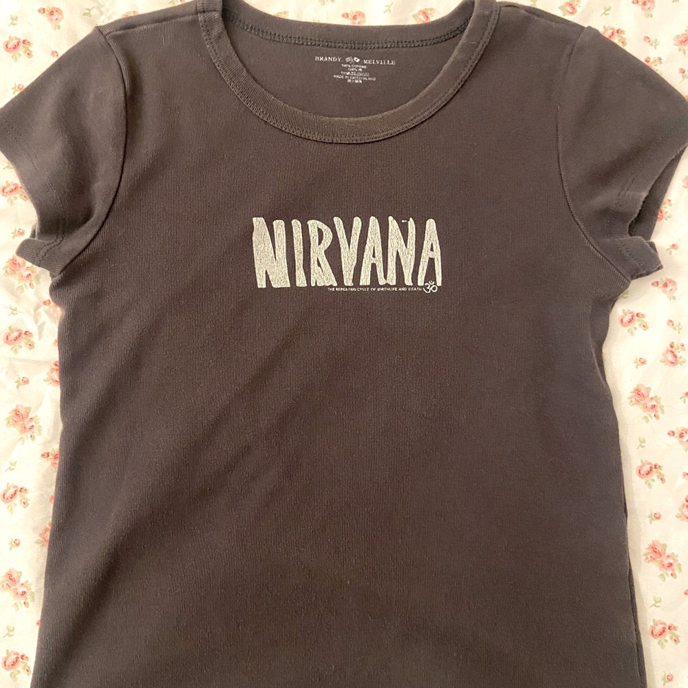 Brandy Melville Nirvana Tee ☮️
